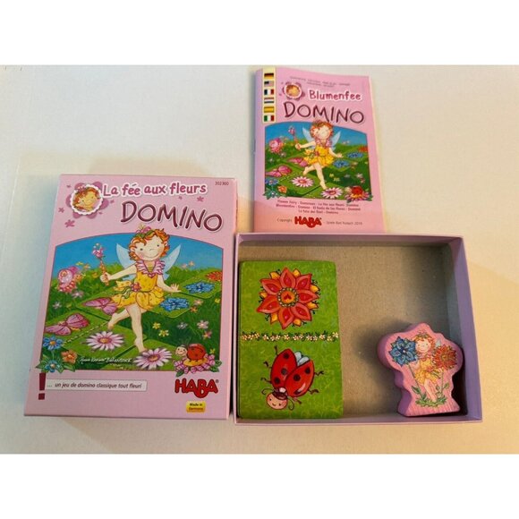 HABA Flower Fairy Dominoes Board Game J38 - Picture 1 of 4
